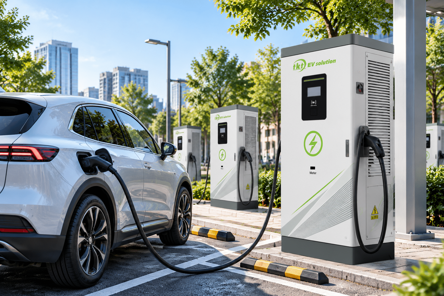 Bus depot charging station